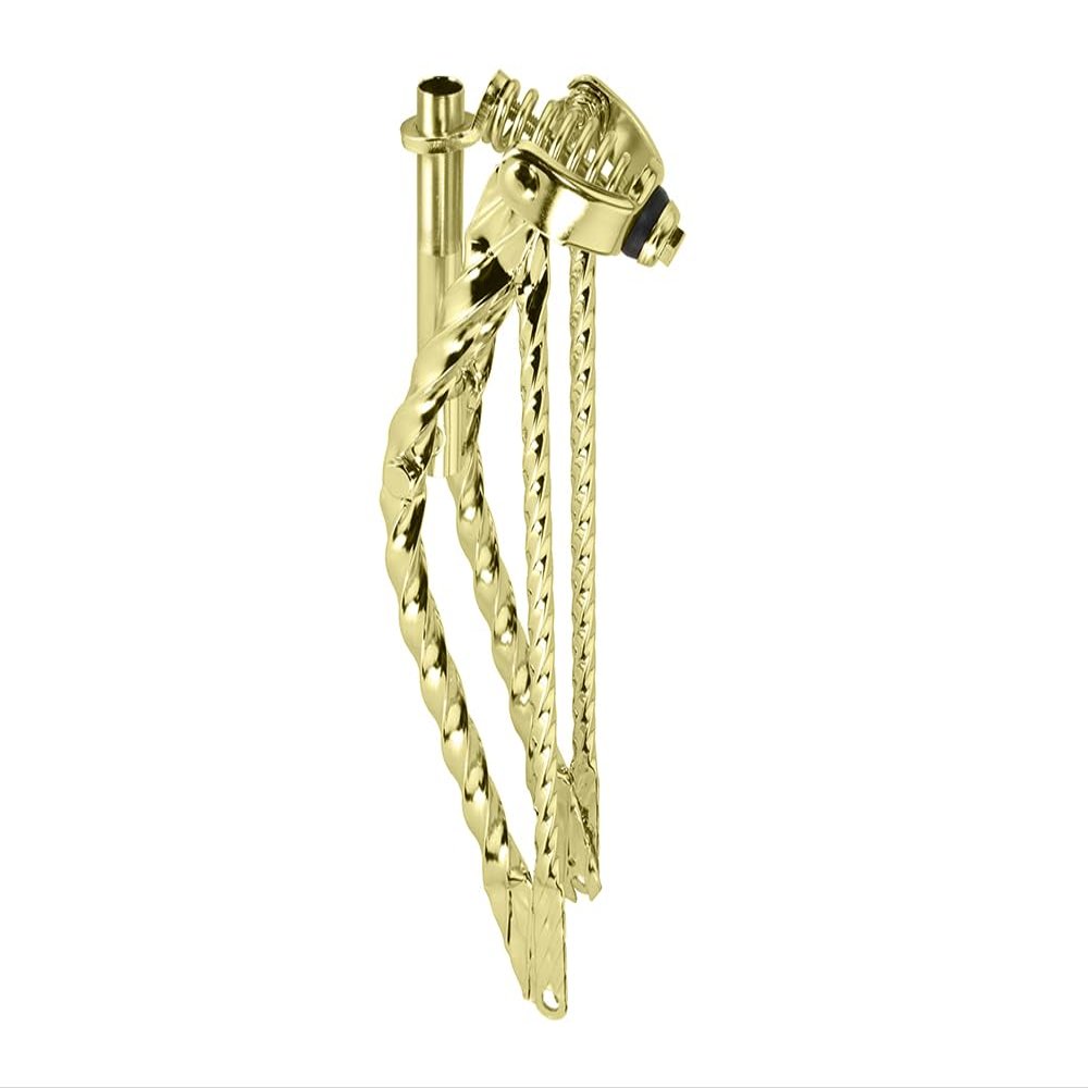 Lowrider Bike 20 Classic Square Twisted Spring Fork 1 Inch Gold.