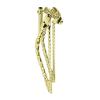 Lowrider Bike 20 Classic Square Twisted Spring Fork 1 Inch Gold. view 1