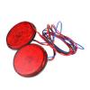 VICASKY 6pcs Round Led Tail Light Reflectors for Motorcycles High-brightness Brake Lamp Compatible Motorbike Atv Safety Lighting view 1