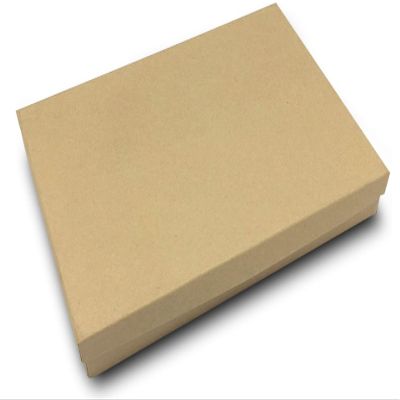 Pacific Jewelry Displays Brown Kraft Square Cardboard Jewelry Gift Boxes 5.25 x 3.75 x 1 Inches-10 Pack