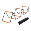 Agility Ladder Speed Ladder Staircase Instant Set up Foldable Training Equipment Agility Training Ladder for Foot Exercise, Orange view 1