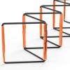 Agility Ladder Speed Ladder Staircase Instant Set up Foldable Training Equipment Agility Training Ladder for Foot Exercise, Orange view 2