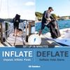 SOLSTICE 6-Person Circular Mesh Hangout Ring Inflatable Dock, Floating Water Raft Platform, 8ft - Round Outdoor Design for Lake, River, Swimming Pool & Beach, Includes Carry Bag view 4