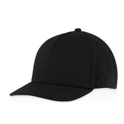 Gilbert Snapback Hat for Boys & Girls | Youth 5-Panel Blank Cap (Ages 4-12) | Breathable & Lightweight with Curved Bill Kids Hat (Black)