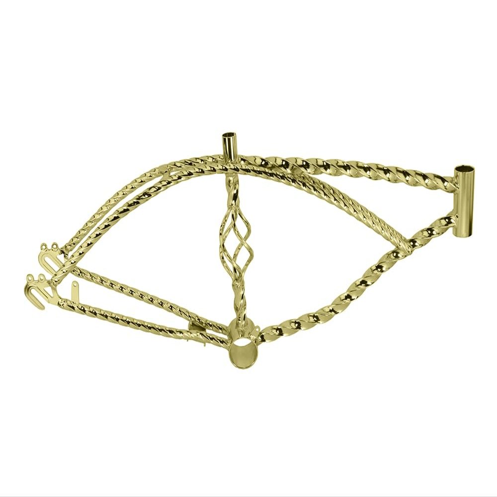 Lowrider Bike 20 Cage Twisted Frame Gold.