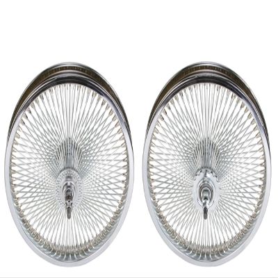 Bike 16 Steel Front & Coaster Wheel 144 Spoke 14g UCP 3/8 Axle Single Wall Chrome.