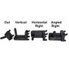 Hammy3DPrints Universal Pistol/Handgun Mount - Pegboard/Skadis/Metal Pegboard/etc. | Handgun Holder Storage Rack (Horizontal Right, Heavyweight Diamond Plate Steel Pegboard, Black) view 2