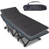 Mopaicot Camping Cot for Adults, Folding Bed with Comfortable Cushion, Tent Portable Sleeping Bed with Carry Bag for Camp, Office Use, Outdoor, Traveling Supports 450 lbs view 1