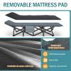Mopaicot Camping Cot for Adults, Folding Bed with Comfortable Cushion, Tent Portable Sleeping Bed with Carry Bag for Camp, Office Use, Outdoor, Traveling Supports 450 lbs view 3