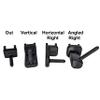 Hammy3DPrints Universal Pistol/Handgun Mount - Pegboard/Skadis/Metal Pegboard/etc. | Handgun Holder Storage Rack (Angled Right, Gun Pegboard/Wall Control, Black) view 2