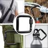 4 Pcs Square Quick Link Locking Carabiner Buckle Outdoor Keychain Snap Clip Hook Aluminum Alloy Carabiner Buckle Lightweight Aluminum Alloy Carabiner Buckle view 2