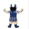 Eamior Dark Blue Spartan Trojan Knight Mascot Costume Adult Size for Men & Women with Built-in Fan Inside the Head view 3