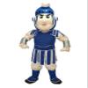 Eamior Dark Blue Spartan Trojan Knight Mascot Costume Adult Size for Men & Women with Built-in Fan Inside the Head view 1