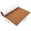 Eapmic EVA Faux Teak Decking Sheet for Fish Boat Yacht Non-Slip Marine Flooring Mat(Brown with Black Stripes,Diamond Pattern) view 2