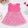 IBTOM CASTLE Girls Christmas Velvet Dress: Kid Sparkle Sequin Fall Winter Xmas Sleeveless Crew Neck Ruffle Dress Holiday Party Pageant Wedding School Dance Photograph Casual Dress Pink 9-12 Months view 4