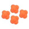 M METERXITY 4 Pack Reaction Ball - TPR High Difficulty Flexibility Training Ball Apply to Sports Exercise Daily Use (47 x 47 x 55mm, Orange) view 4