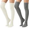 SherryDC Women's Cable Knit Thigh High Boot Socks Extra Long Winter Stockings Leg Warmers view 1