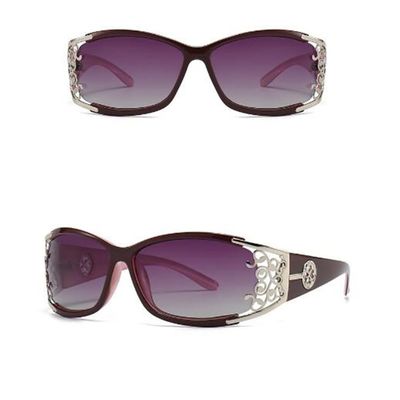 HPIRME Decoration Rectangle Retro Sunglasses For Women Sun Glasses Sunglass Eyewear UV400,Purple,one size