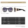 HPIRME Decoration Rectangle Retro Sunglasses For Women Sun Glasses Sunglass Eyewear UV400,Purple,one size view 2