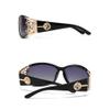 HPIRME Decoration Rectangle Retro Sunglasses For Women Sun Glasses Sunglass Eyewear UV400,Purple,one size view 3