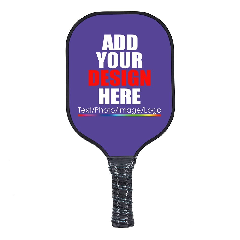 Custom Pickleballs Paddles,Personalized Pickleballs Paddle Racquet with Comfort Grip,Add Your Photo,Text,Logo Paddle for Gifts Lilac