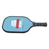 Custom Pickleballs Paddles Pickle Ball Paddle Ribbed Non-Slip Cushion Grip Single Racket with Your Own Design Sky Blue view 3