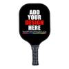 Custom Pickleballs Paddles,Personalized Pickleballs Paddle Racquet with Comfort Grip,Add Your Photo,Text,Logo Paddle for Gifts Black view 1