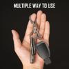 KeyUnity KM15SW Titanium EDC Bottle Opener Keychain Clip with D Ring, KP00 Bolt Action Writing Tool & KA24 Swivel Ring Bundle view 2