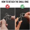 KeyUnity KM15SW Titanium EDC Bottle Opener Keychain Clip with D Ring, KP00 Bolt Action Writing Tool & KA24 Swivel Ring Bundle view 3