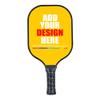 Custom Graphite Pickleballs Paddles Lightweight Personalized Pickleballs Paddle Racquet Add Your Photo,Text,Logo Pickle Ball Equipment Orange Yellow view 1