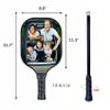 Custom Graphite Pickleballs Paddles Lightweight Personalized Pickleballs Paddle Racquet Add Your Photo,Text,Logo Pickle Ball Equipment Orange Yellow view 4