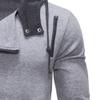 Maiyifu-GJ Men's Oblique Zipper Plus Lapel Hoodies Long Sleeve Hooded Drawstring Asymmetric Sweatshirt Slim Fit Jackets (XXL,Light Gray 1) view 4