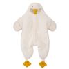 Keenso Baby Onesie,Baby Onesie White Goose Cute Warm Practical Wool Polyester Skin Friendly Jumpsuit Toddler for Winter view 1