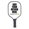 Custom Graphite Pickleballs Paddles Lightweight Personalized Pickleballs Paddle Racquet Add Your Photo,Text,Logo Pickle Ball Equipment White view 1