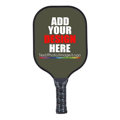 Personalized Pickleballs Paddle Rackets Lightweight Pickleballs Paddles Racquet Comfortable Grip with Your Name Logo Text Military Green