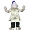 Knight in Silver Armour Mascot Costume Adult Size for Men & Women with Built-in Fan Inside the Head view 3