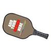 Custom Pickleballs Paddles Pickle Ball Paddle Ribbed Non-Slip Cushion Grip Single Racket with Your Own Design Brown Savana view 2