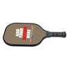 Custom Pickleballs Paddles Pickle Ball Paddle Ribbed Non-Slip Cushion Grip Single Racket with Your Own Design Brown Savana view 3