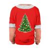 PETCDIM Unisex Christmas Oversized Sweatshirts Xmas Party Long Sleeve Sweater Shirt Round Neck Casual Graphic Tees A-white view 3