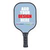 Personalized Pickleballs Paddle Rackets Lightweight Pickleballs Paddles Racquet Comfortable Grip with Your Name Logo Text Light Blue view 1