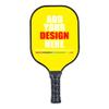 Custom Pickleballs Paddles Pickle Ball Rackets with Soft Grip for Gifts Sports Equipment for Men Women Beginner Yellow view 1