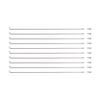 10pcs 14G J Bend Bicycle Stainless Steel Spokes 26inch 27.5inch Flexible Spokes with Nipples for MTB Wheel Spokes, E-Bike, City Bikes(256MM) view 3