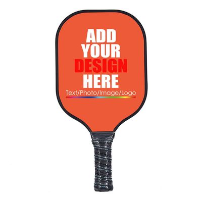 Personalized Pickleballs Paddle Rackets Lightweight Pickleballs Paddles Racquet Comfortable Grip with Your Name Logo Text Orange