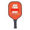Personalized Pickleballs Paddle Rackets Lightweight Pickleballs Paddles Racquet Comfortable Grip with Your Name Logo Text Orange view 1