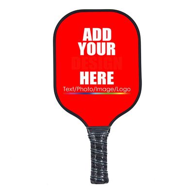Custom Pickleballs Paddles,Personalized Pickleballs Paddle Racquet with Comfort Grip,Add Your Photo,Text,Logo Paddle for Gifts Red