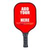Custom Pickleballs Paddles,Personalized Pickleballs Paddle Racquet with Comfort Grip,Add Your Photo,Text,Logo Paddle for Gifts Red view 1