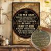 Brass Compass Gift  to My Son Never Forget That I Love You, Sentimental Keepsake Gift from Mom Dad & Grandparents for Graduation, Baptism, Confirmation, Communion, Birthday, Back to School Best Gift view 3