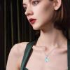 KQF Musical Note Skull Necklace for Women Sterling Silver Moonstone Necklace Music Gothic Jewelry Birthday Gifts (Skull Necklace) view 2