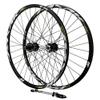 KANGXYSQ 26 27.5 29 Inch Mountain Wheelset Disc Brake Quick Release 32 Hole 11/12 Speed Aluminum Alloy 6-jaw XD Freehub Front Two Rear Four Bearings Bike Wheel (Color : Black, Size : 26inch) view 1