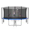 14FT Trampoline for Adults and Kids, 1400 LBS Outdoor Trampoline with Light, Sprinkler, Enclosure Net, Basketball Hoop and Ball, Socks, Outdoor Recreational Trampoline Heavy Duty - ASTM CPC CPSIA view 2